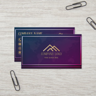 Qr Code Hologram Modern Minimalist Professional  Business Card