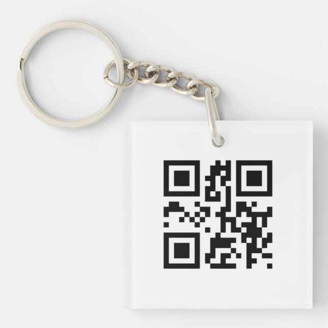 QR Code - I love you! Keychain (Front)