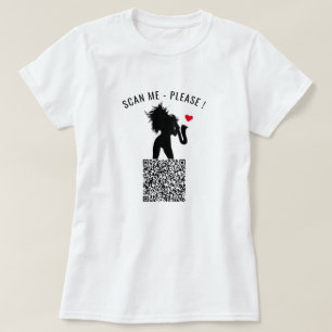 QR Code Info Scan Me Personalized Funny T-Shirt