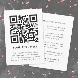 QR Code Invitation   Versatile Scannable Invite