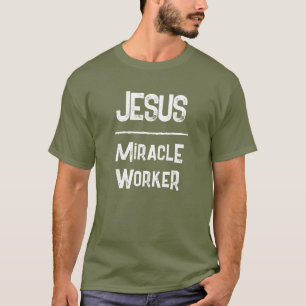 QR Code Jesus Miracle Worker Scriptures Christian T-Shirt