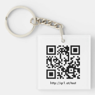 QR Code Key Keychain