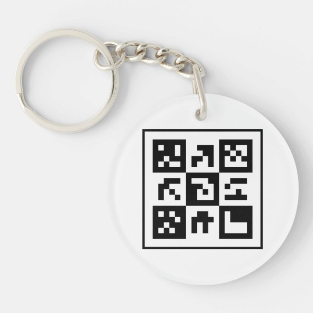 qr code keychain (Front)