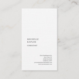 QR Code Linen Modern Professional Exclusive Business Card