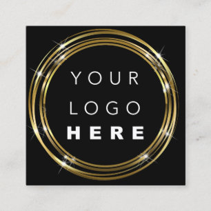  QR Code Logo Black White Gold Promotional Insert