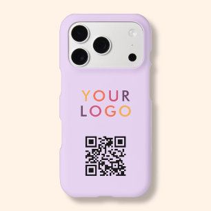 QR Code Logo Business Simple Purple