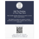 QR Code & Logo l Advertising Commercial Navy Blue
