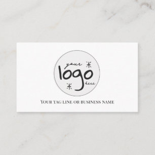 QR Code Logo Modern Simple Business Card