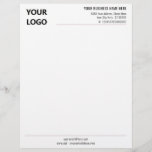 QR Code Logo Name Address Business Letterhead<br><div class="desc">Custom Colours and Font - Your Business Letterhead with QR Code (back side) and Logo - Add Your Logo - Image and QR Code / Name - Company / Address - Contact Information/ more - Resize and move or remove and add elements / image with Customization tool. Choose colours /...</div>