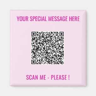 QR Code Magnet Votre texte spécial cadeau surprise