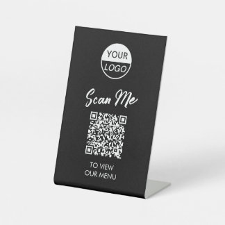 QR Code Menu | Classic Contactless Pedestal Sign