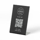 QR Code Menu | Logo Black Contactless Modern