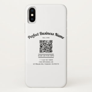 QR Code Minimalist Black And White Simple Clear Case-Mate iPhone Case