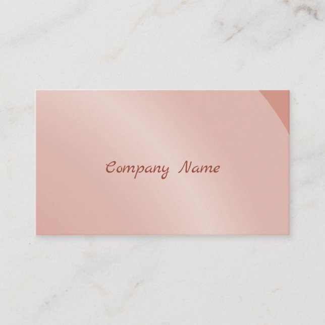 Qr Code Moderate Salmon Modern Neat Shaded Business Card (Front)