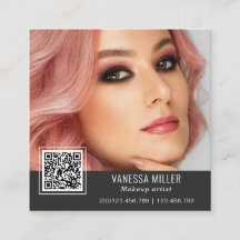 QR Code modern make up artist square Square Busine