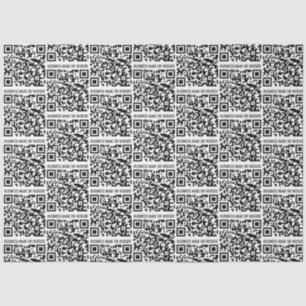 QR Code Modern Minimalist Business Tissue Paper