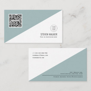 QR code Modern Minimalist Clean Corporate Business Business Card