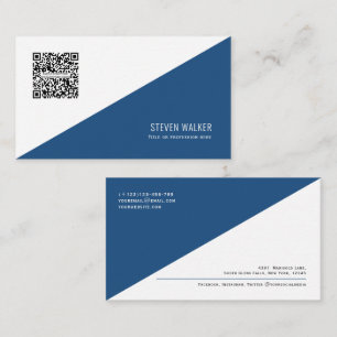 QR code Modern Minimalist Clean Professional Busin Business Card