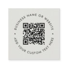QR Code | Modern Professional Silver Grey