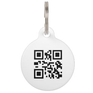 QR Code   Modern  Scannable If Lost Pet Tag