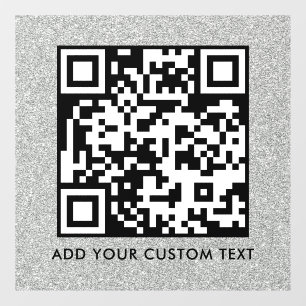 QR Code Modern Simple Stylish Scannable Window Cling