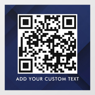 QR Code Modern Simple Stylish Scannable Window Cling