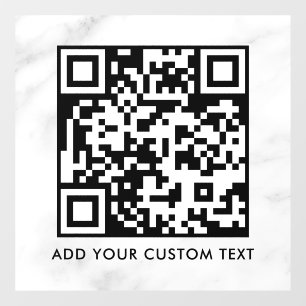 QR Code   Modern Simple Stylish Scannable  Window Cling