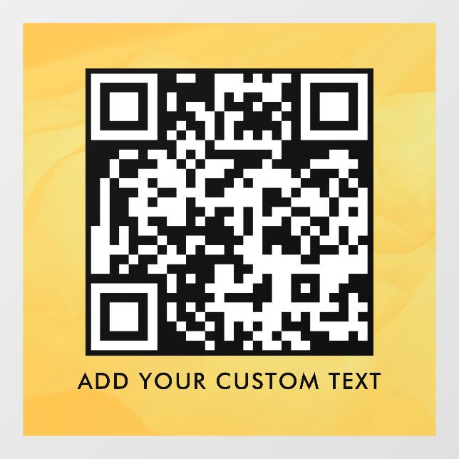 QR Code | Modern Simple Stylish Scannable  Window Cling (Sheet)