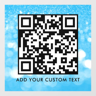 QR Code   Modern Simple Stylish Scannable  Window Cling