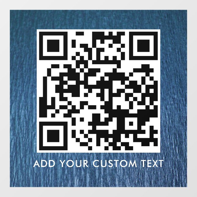 QR Code | Modern Simple Stylish Scannable  Window Cling (Sheet)