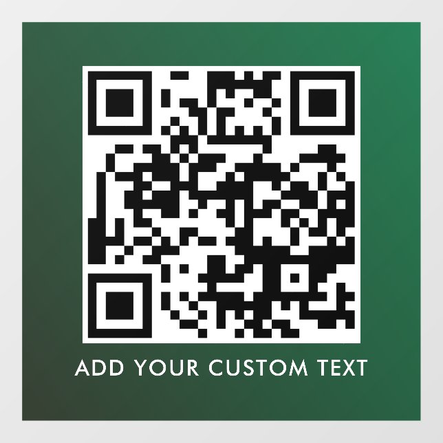 QR Code | Modern Simple Stylish Scannable  Window Cling (Sheet)