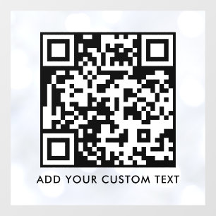 QR Code Modern Simple Stylish Scannable Window Cling