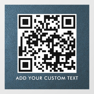 QR Code   Modern Simple Stylish Scannable  Window Cling