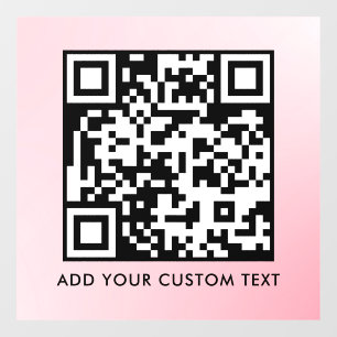 QR Code Modern Simple Stylish Scannable Window Cling