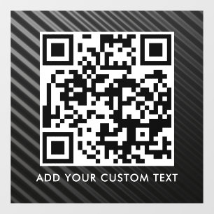 QR Code Modern Simple Stylish Scannable Window Cling