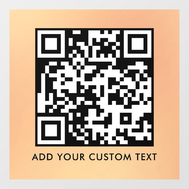 QR Code | Modern Simple Stylish Scannable  Window Cling (Sheet)