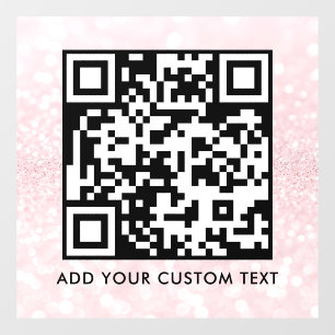 QR Code   Modern Simple Stylish Scannable  Window Cling