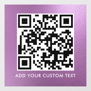 QR Code Modern Simple Stylish Scannable Window Cling