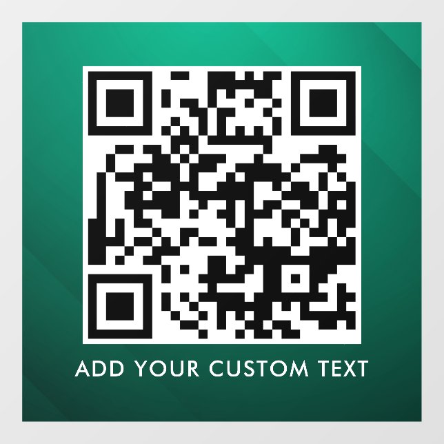 QR Code | Modern Simple Stylish Scannable  Window Cling (Sheet)