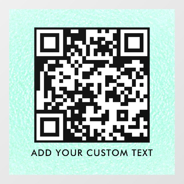 QR Code | Modern Simple Stylish Scannable  Window Cling (Sheet)