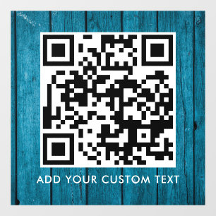 QR Code   Modern Simple Stylish Scannable  Window Cling