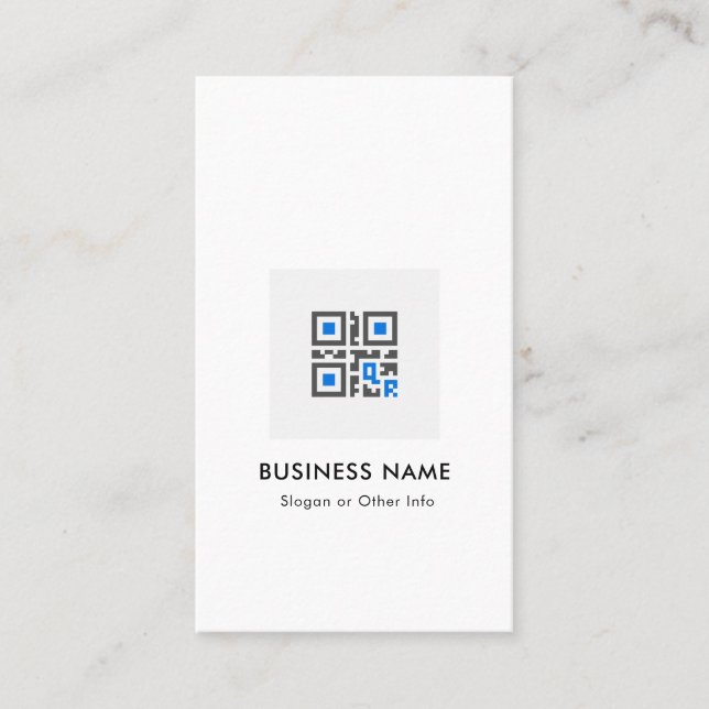 QR code modern stylish gold scannable networking B Business Card (Front)