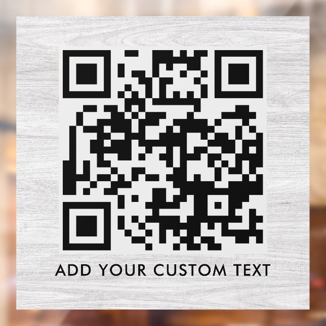 QR Code | Modern Stylish Scannable Window Cling (Sheet 2)