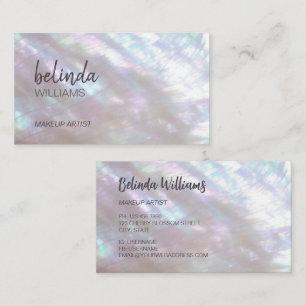 QR Code   Mother-of-pearl Shimmering Business Card