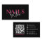 QR Code Nail Specialist Artist Modern Typography 
