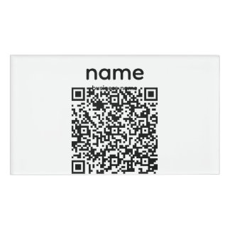 QR Code Name Tag