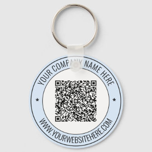 QR Code Name Website Business Promotional Keychain