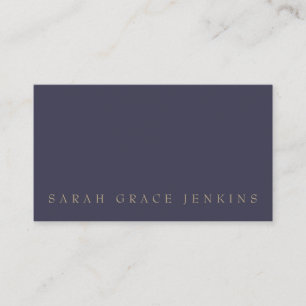 QR Code Navy Blue Gold Business Card