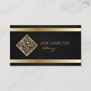 QR Code Notary Signing Agent Business Card