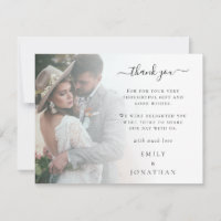 QR Code Online Wedding Photo Gallery Thank You 